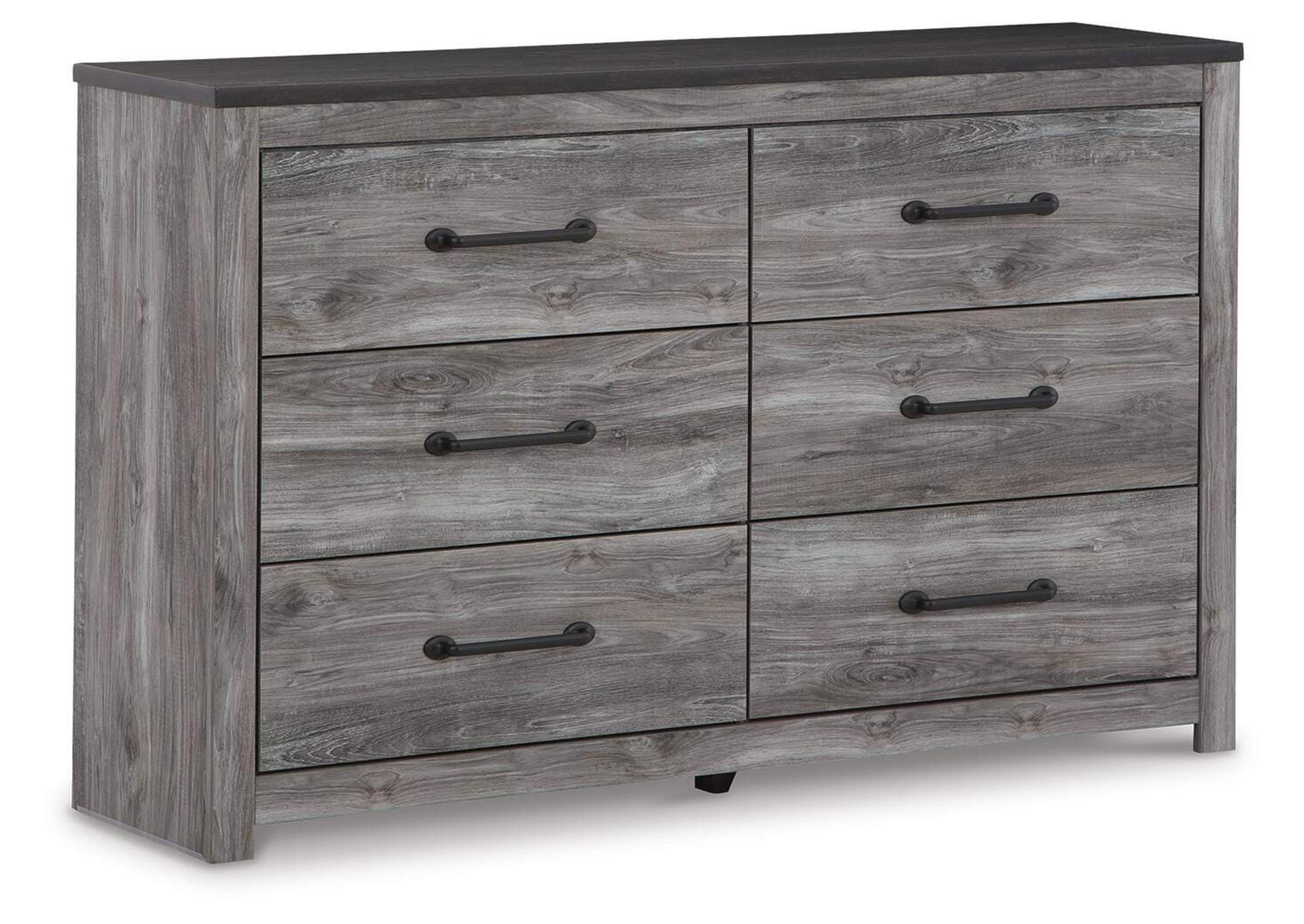 Bronyan King Panel Bed with Dresser and Nightstand angled view