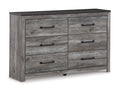 Bronyan Dresser in Dark Gray, closed view