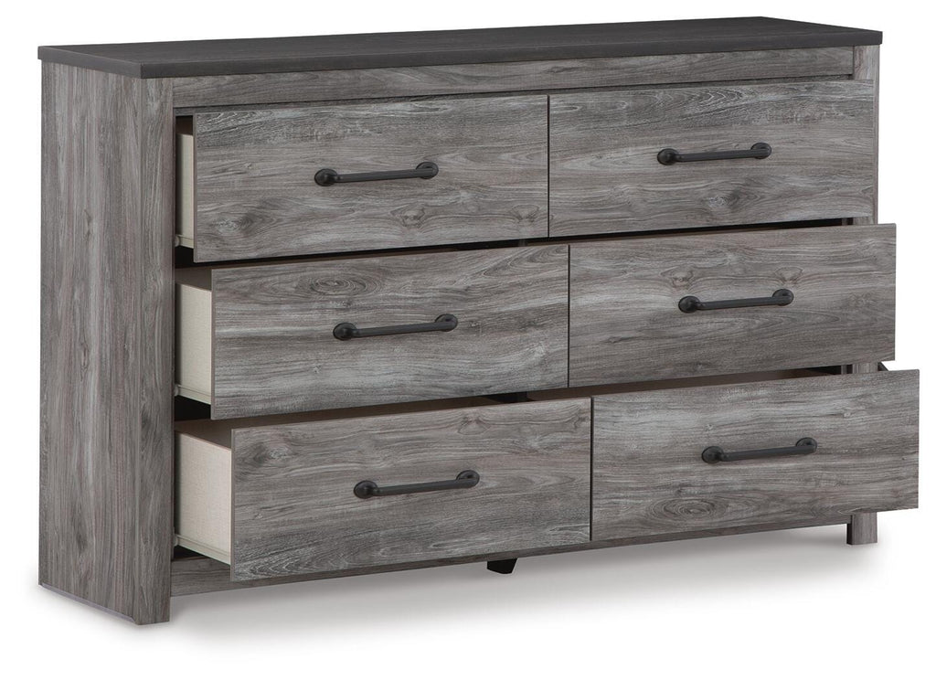 Bronyan Dresser in Dark Gray, open view