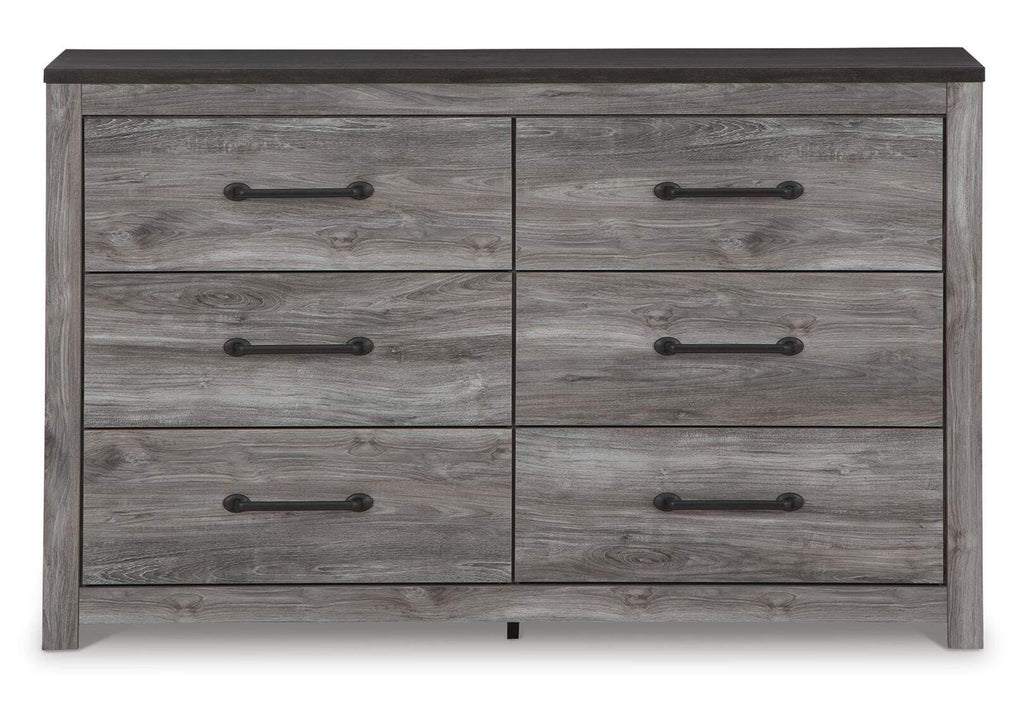 Bronyan King Panel Bed with Dresser front view