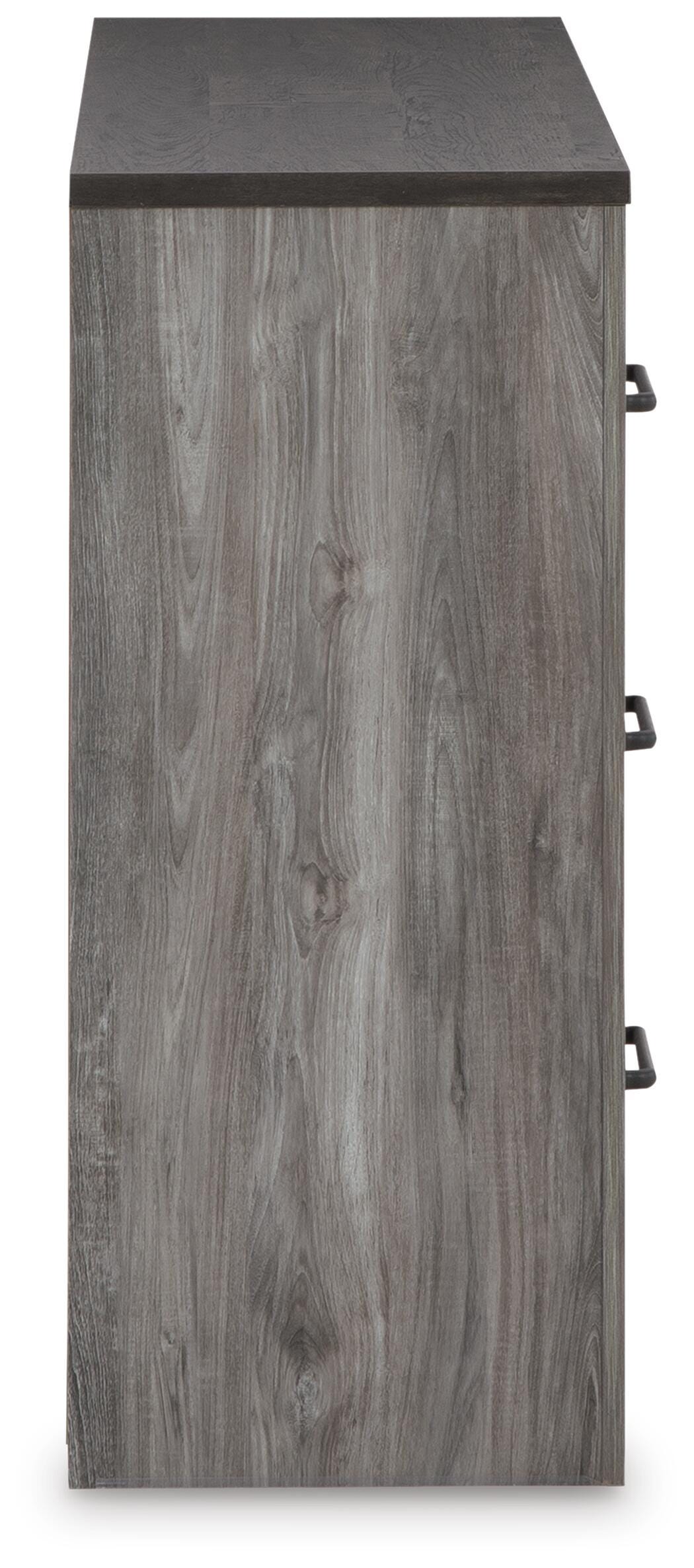 Bronyan Dresser in Dark Gray, side view