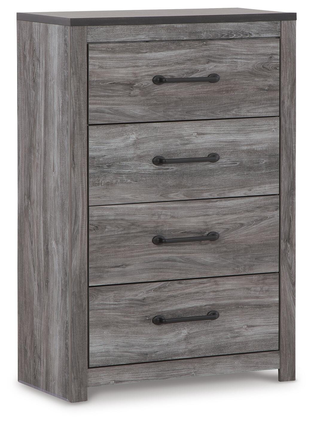 Bronyan Chest of Drawers in Dark Gray, closed view