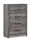 Bronyan Chest of Drawers in Dark Gray, closed view