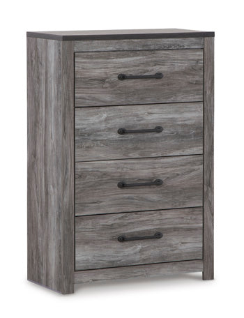 Bronyan Chest of Drawers in Dark Gray, closed view