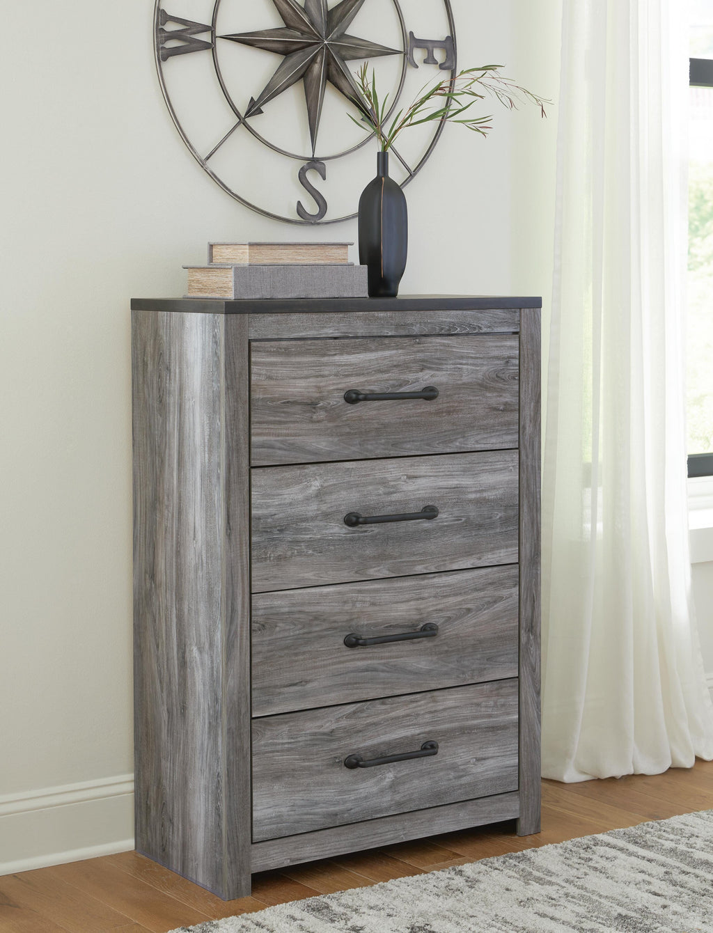Bronyan Chest of Drawers in Dark Gray, alternate view 3