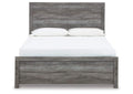 Bronyan Queen Panel Bed with Mirrored Dresser and Chest