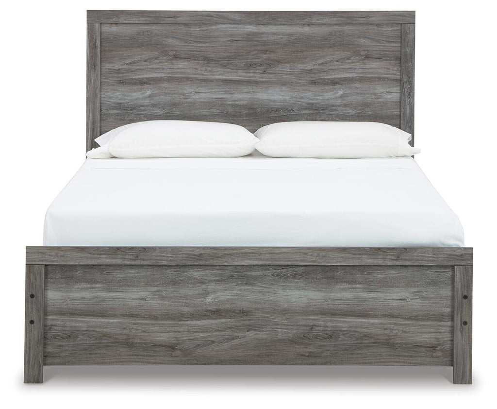 Bronyan Queen Panel Bed in Dark Gray, front view