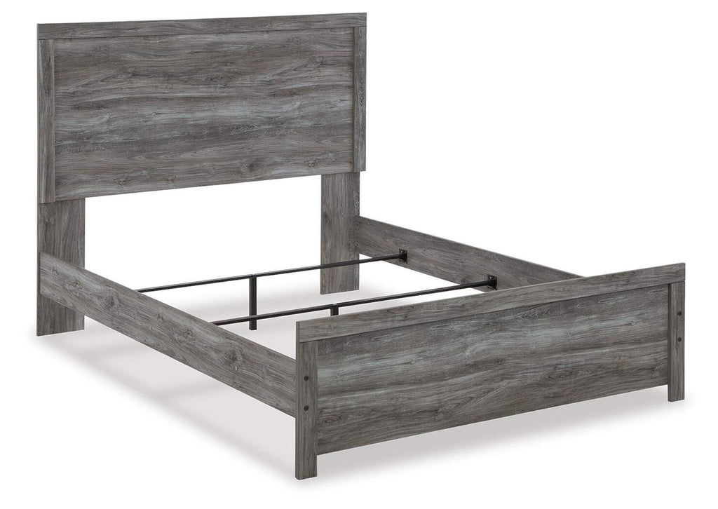 Bronyan Queen Panel Bed with Dresser angled view