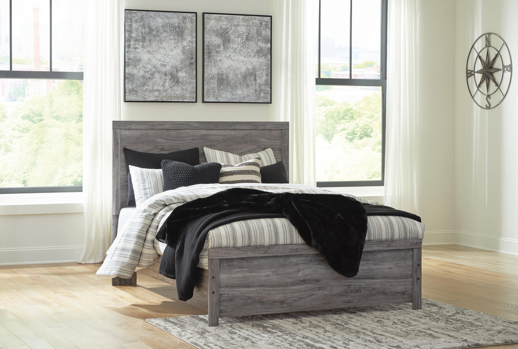 Bronyan Queen Panel Bed in Dark Gray, alternate view 2
