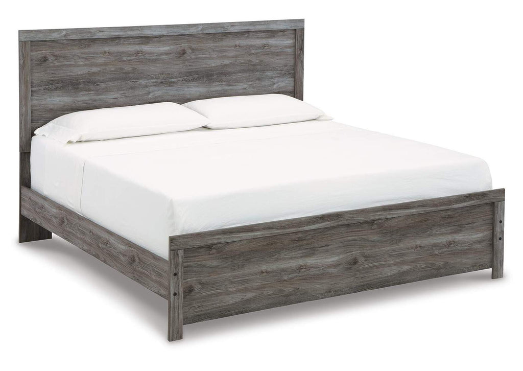 Bronyan King Panel Bed with Dresser angled view