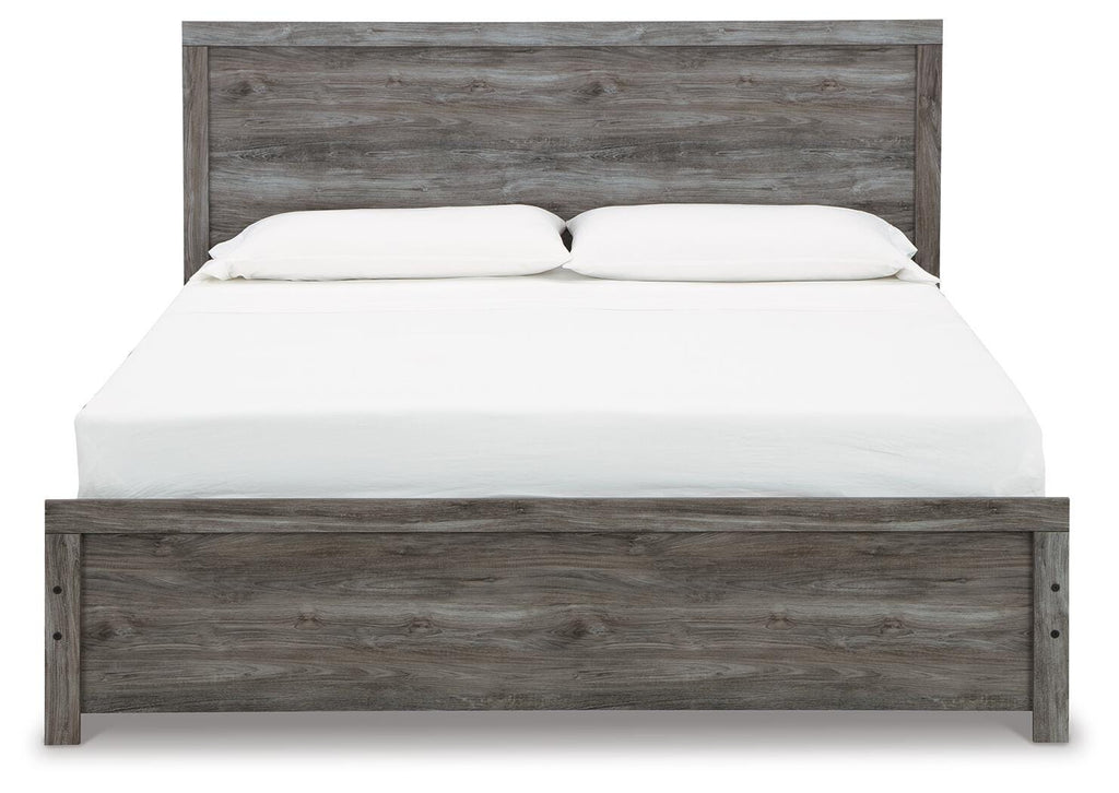 Bronyan King Panel Bed in Dark Gray, front view