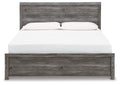 Bronyan King Panel Bed with Mirrored Dresser and Chest
