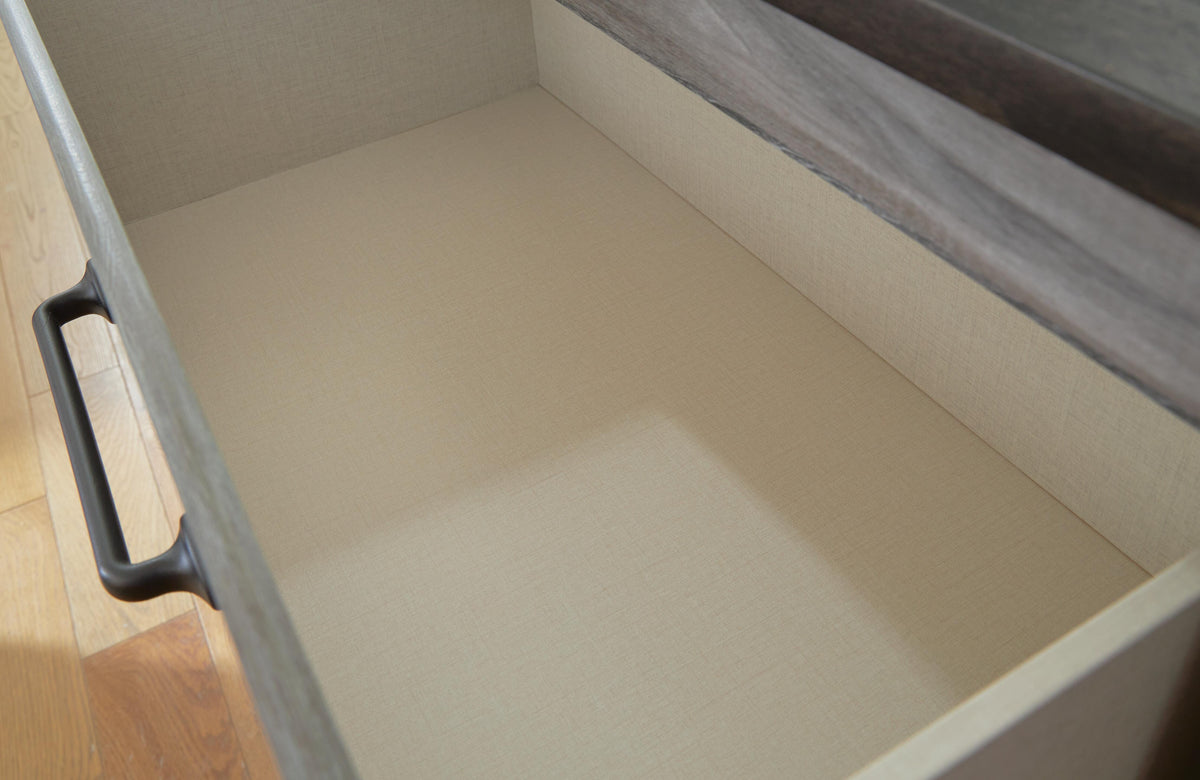 Bronyan Dresser in Dark Gray, detail view