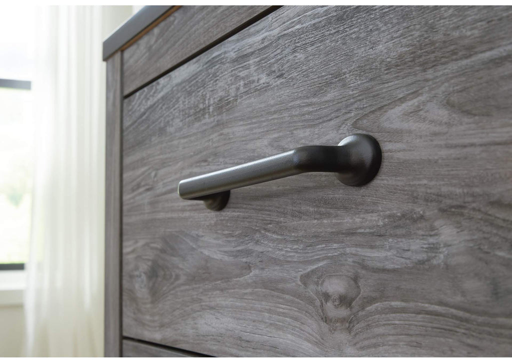 Bronyan King Panel Bed with Dresser detail