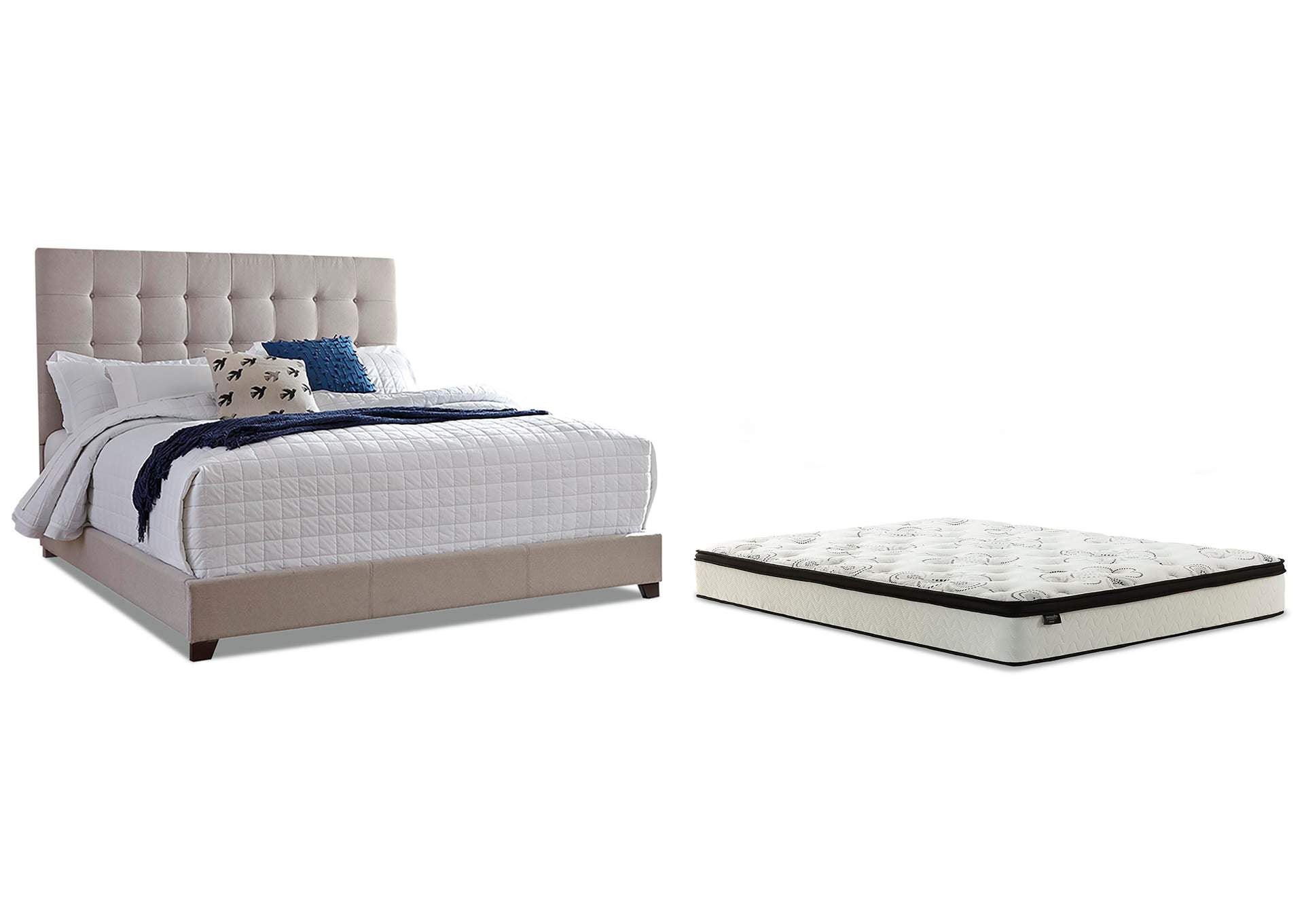 Dolante Queen Upholstered Bed with Mattress