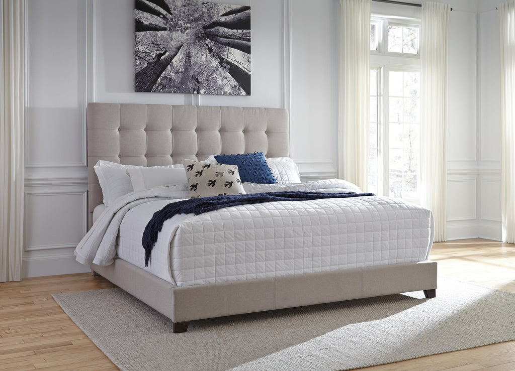 Dolante Queen Upholstered Bed in Beige, alternate view 4