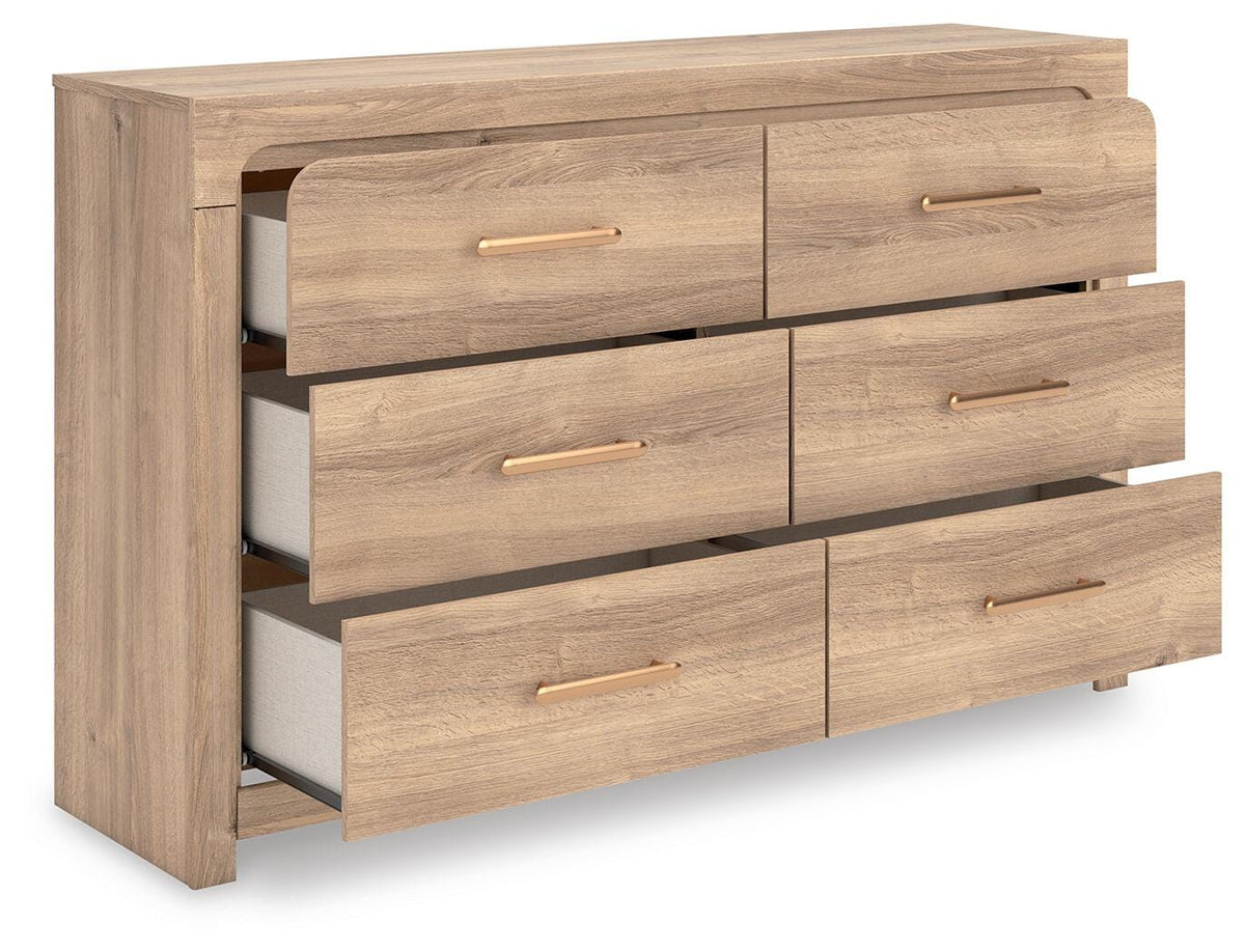 Kinlanni Dresser in Tan, open view