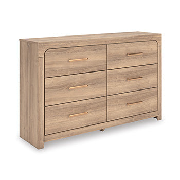 Kinlanni Dresser in Tan, angle view