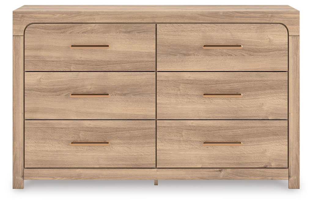 Kinlanni Dresser in Tan, front view