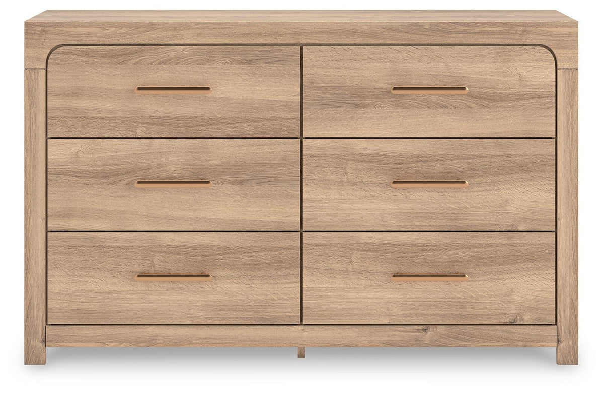 Kinlanni Dresser in Tan, front view