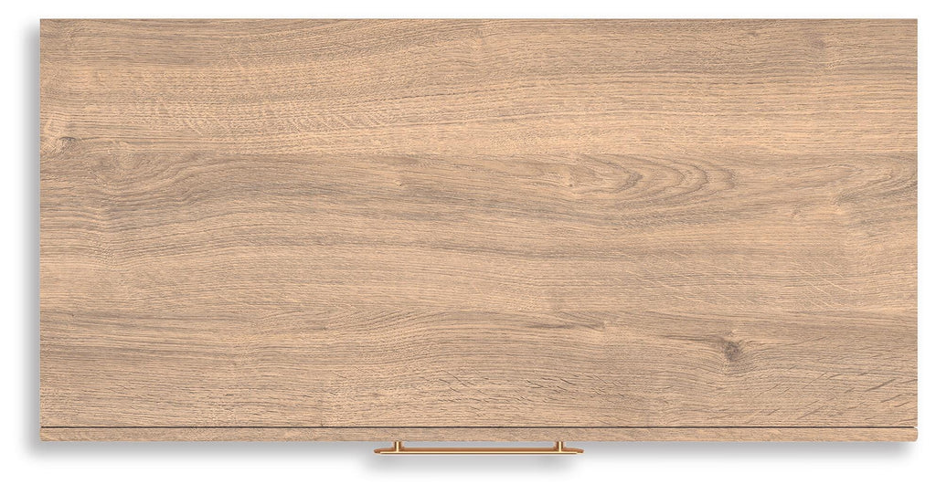 Kinlanni Chest of Drawers in Tan, top view