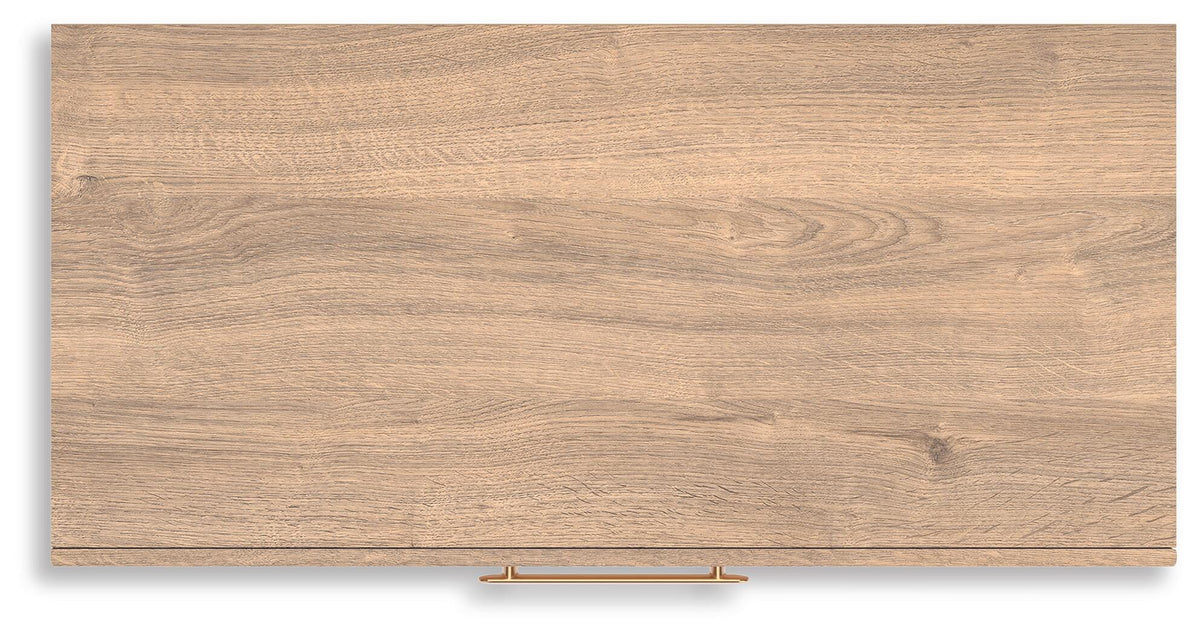 Kinlanni Chest of Drawers in Tan, top view