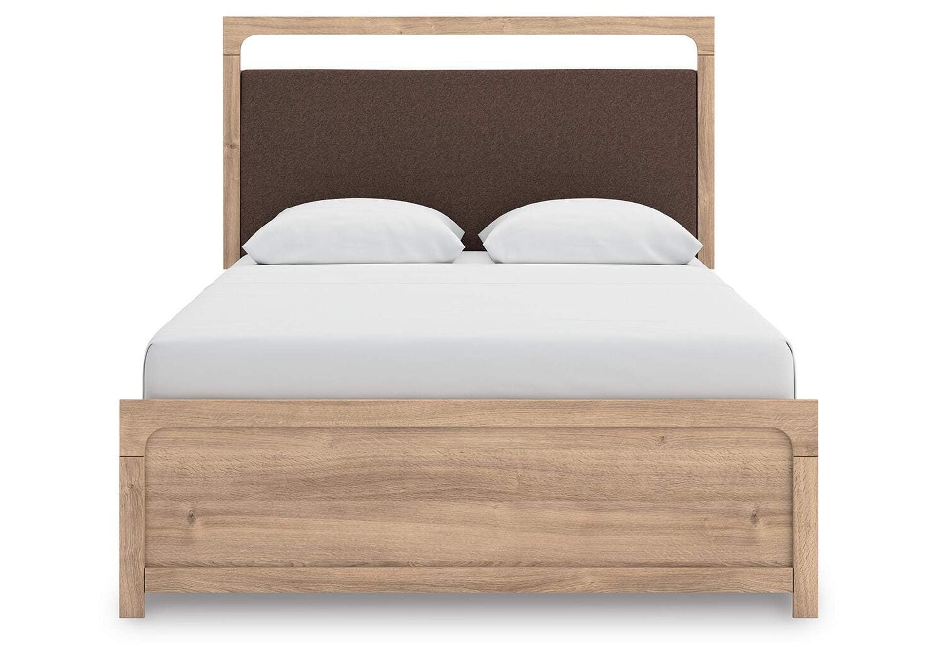 Hollymount Queen Upholstered Platform Bed, Dresser and Chest