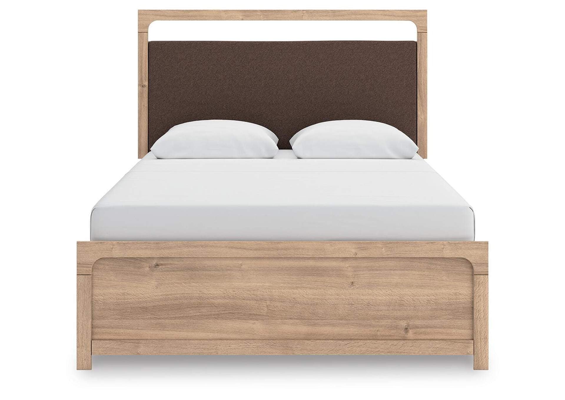 Hollymount Queen Upholstered Panel Bed, Dresser and Chest