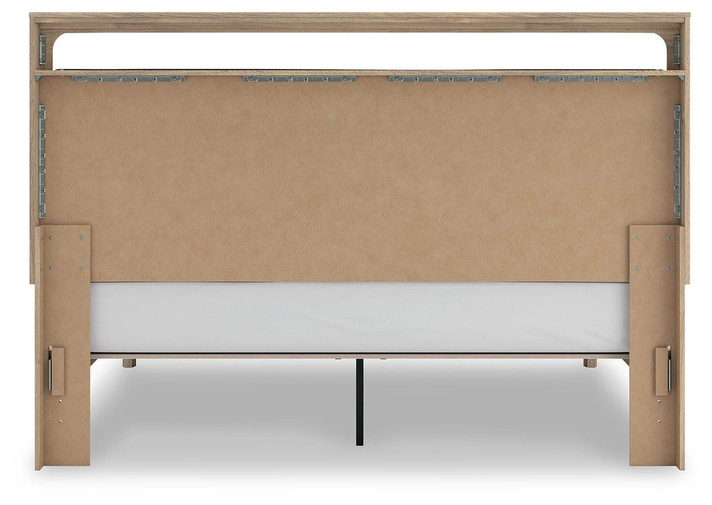 Hollymount King Upholstered Platform Bed, Dresser and Chest