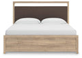 Hollymount King Upholstered Platform Bed, Dresser and Chest