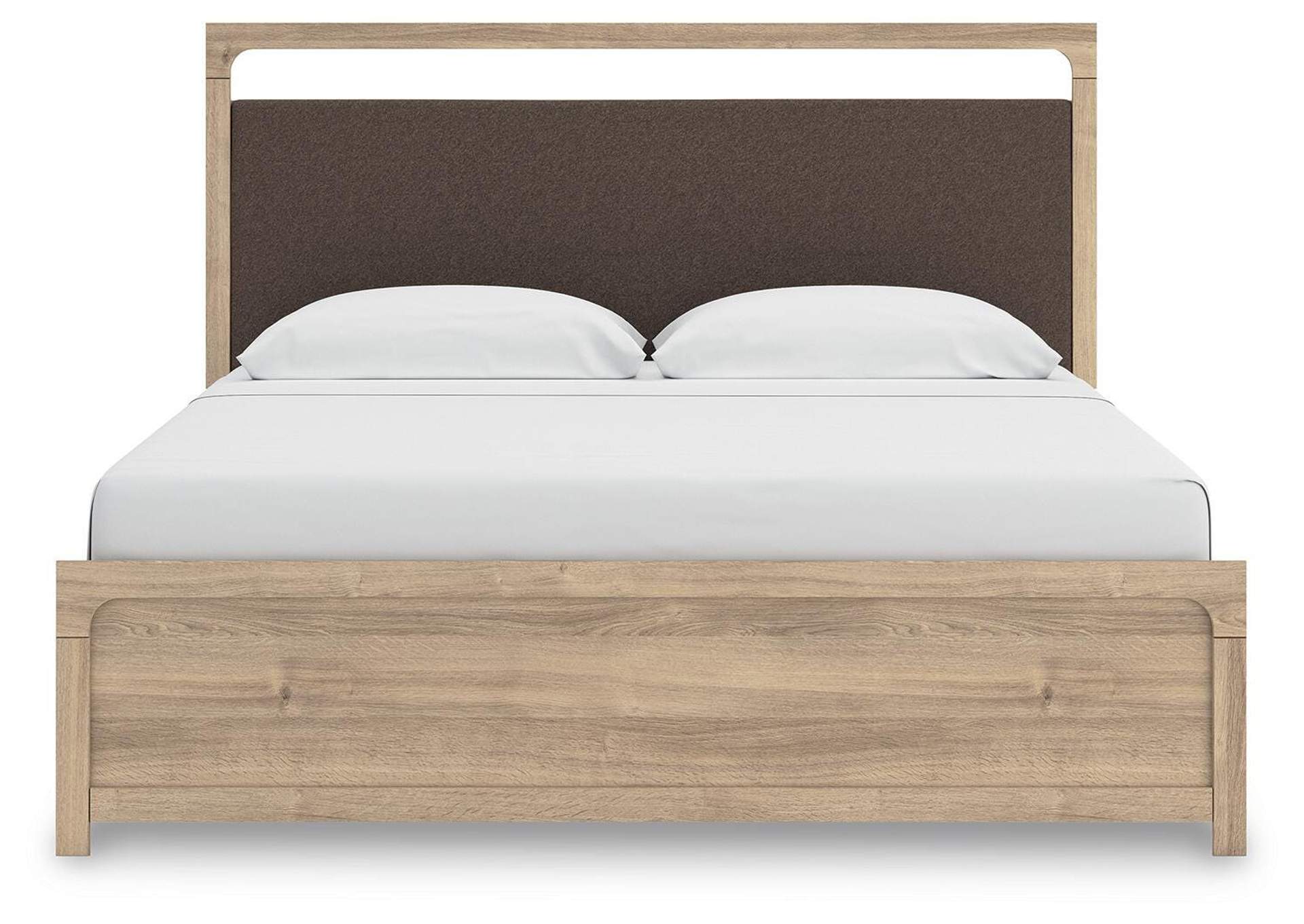 Hollymount King Upholstered Platform Bed, Dresser and Chest