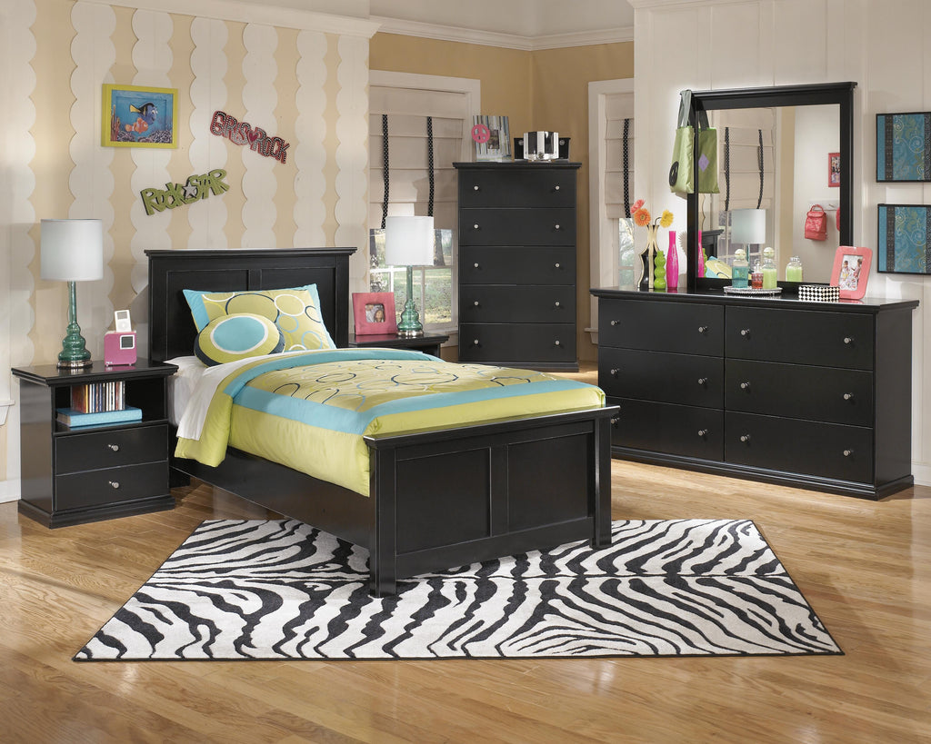 Maribel Chest of Drawers in Black, alternate view 7