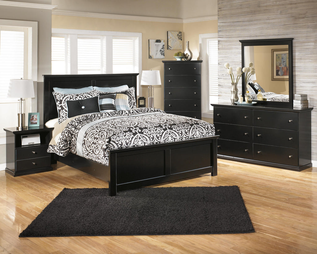 Maribel Nightstand in Black, alternate view 8