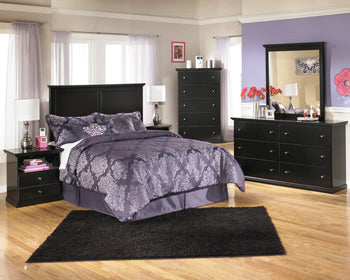Maribel Nightstand in Black