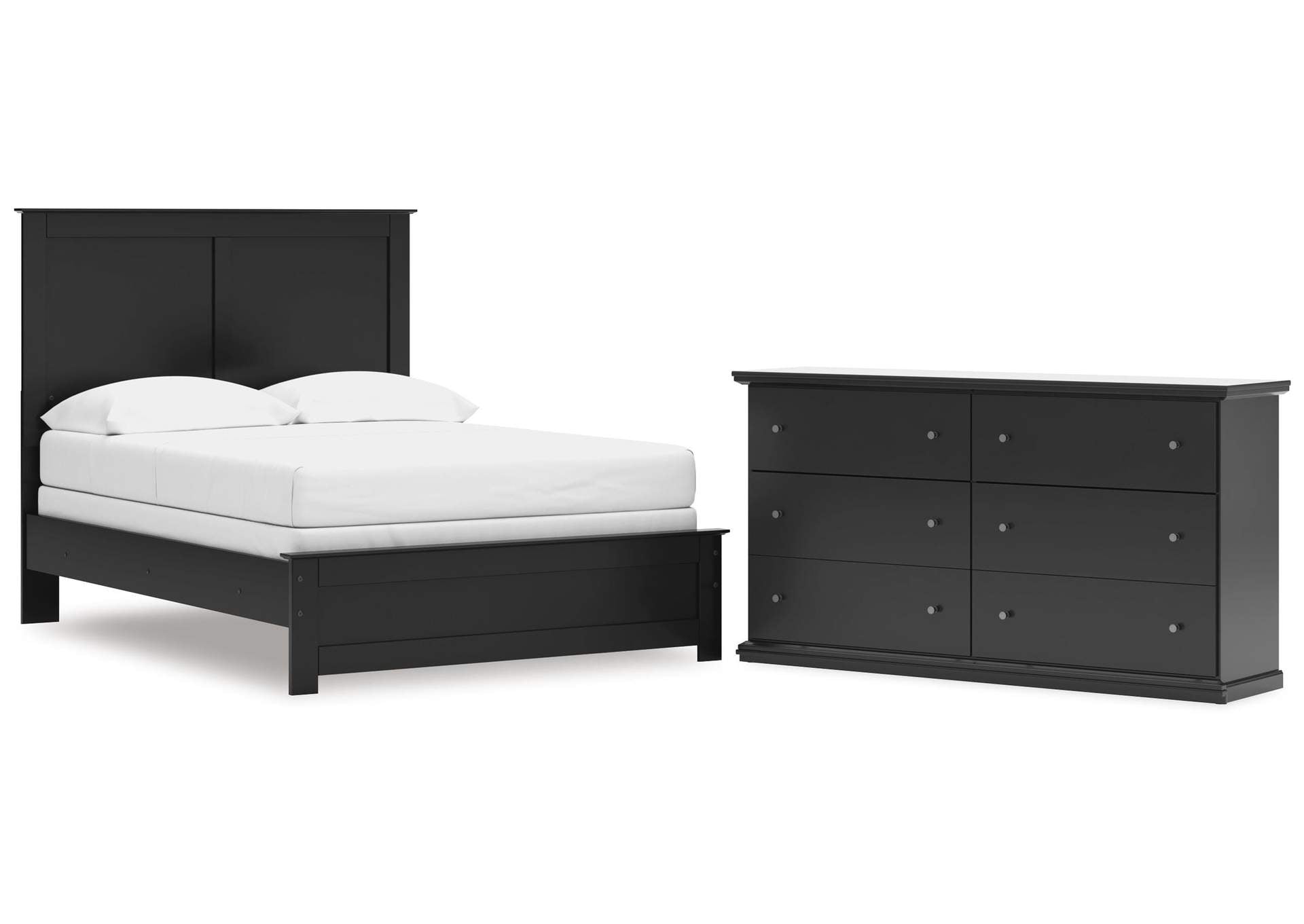 Maribel Full Panel Bed and Dresser