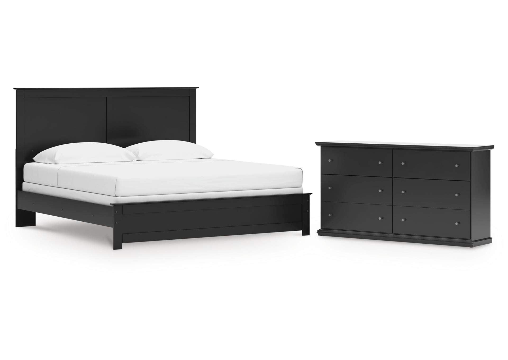 Maribel King Panel Bed and Dresser