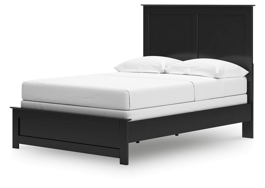 Maribel Full Panel Bed, Dresser, Mirror, Chest and 2 Nightstands angled view