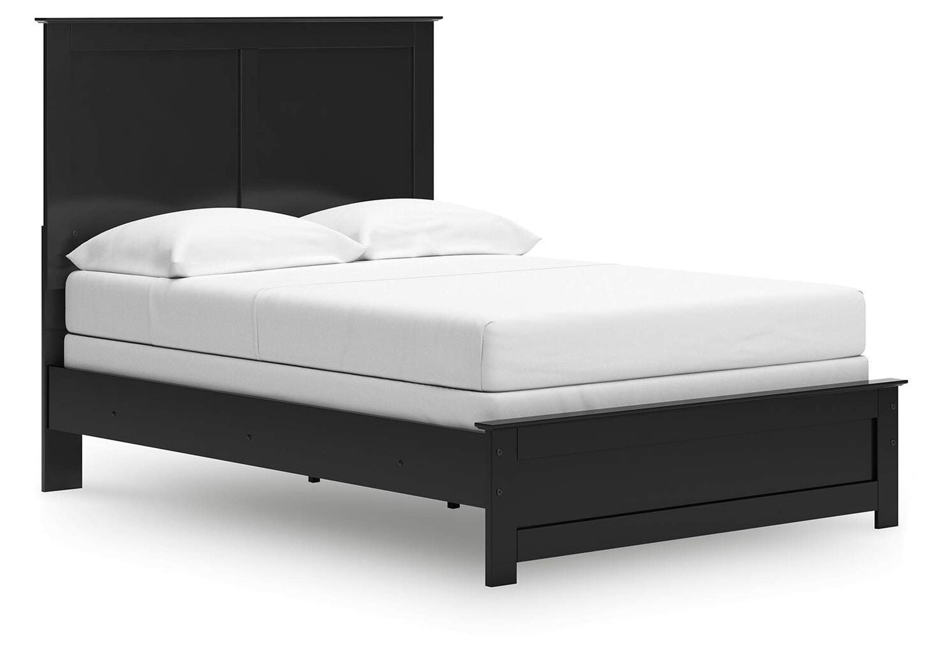 Maribel Full Panel Bed, Dresser, Mirror, Chest and 2 Nightstands angled view