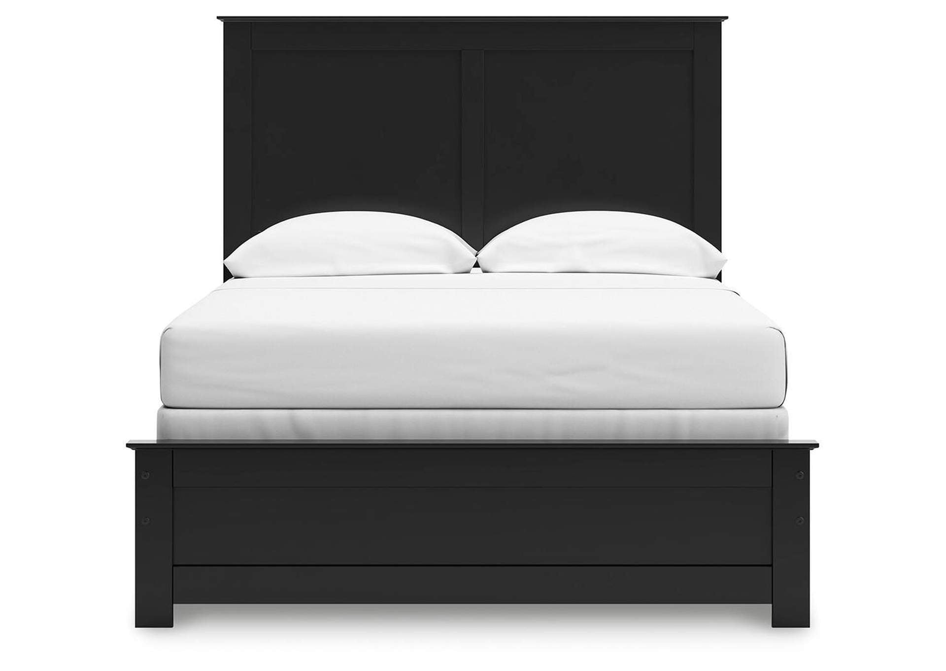 Maribel Full Panel Bed with Mirrored Dresser