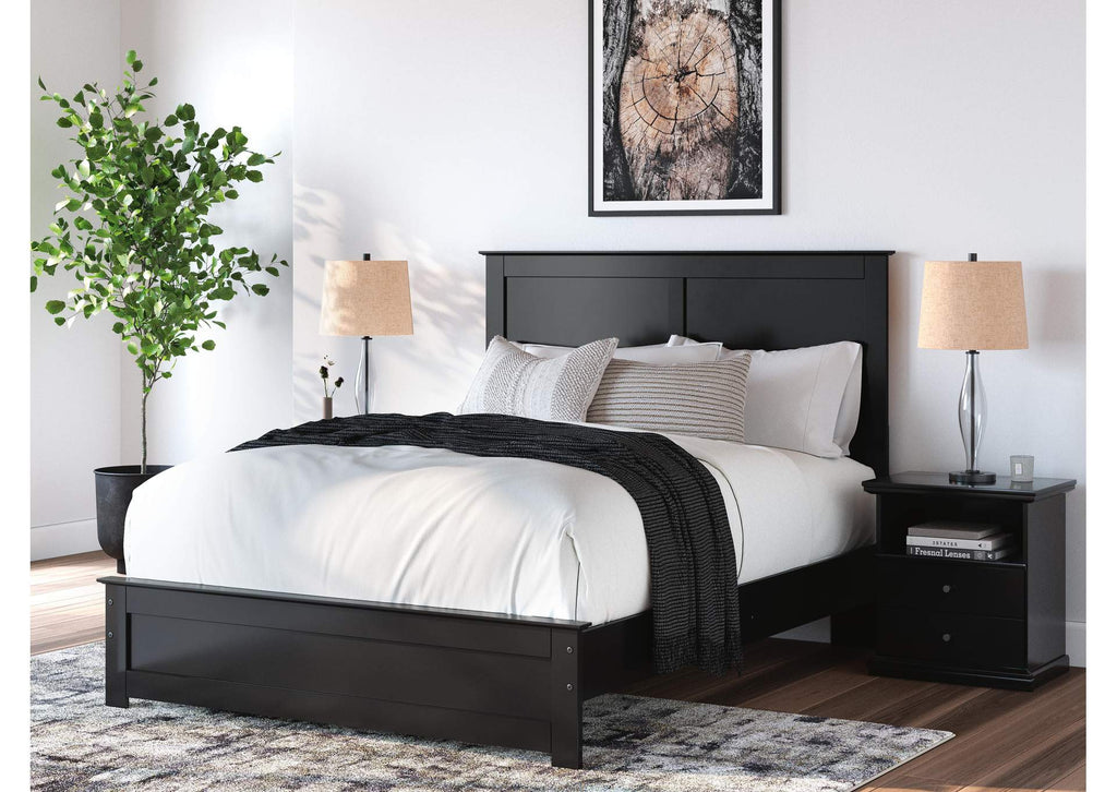Maribel Queen Panel Bed, Dresser and Nightstand