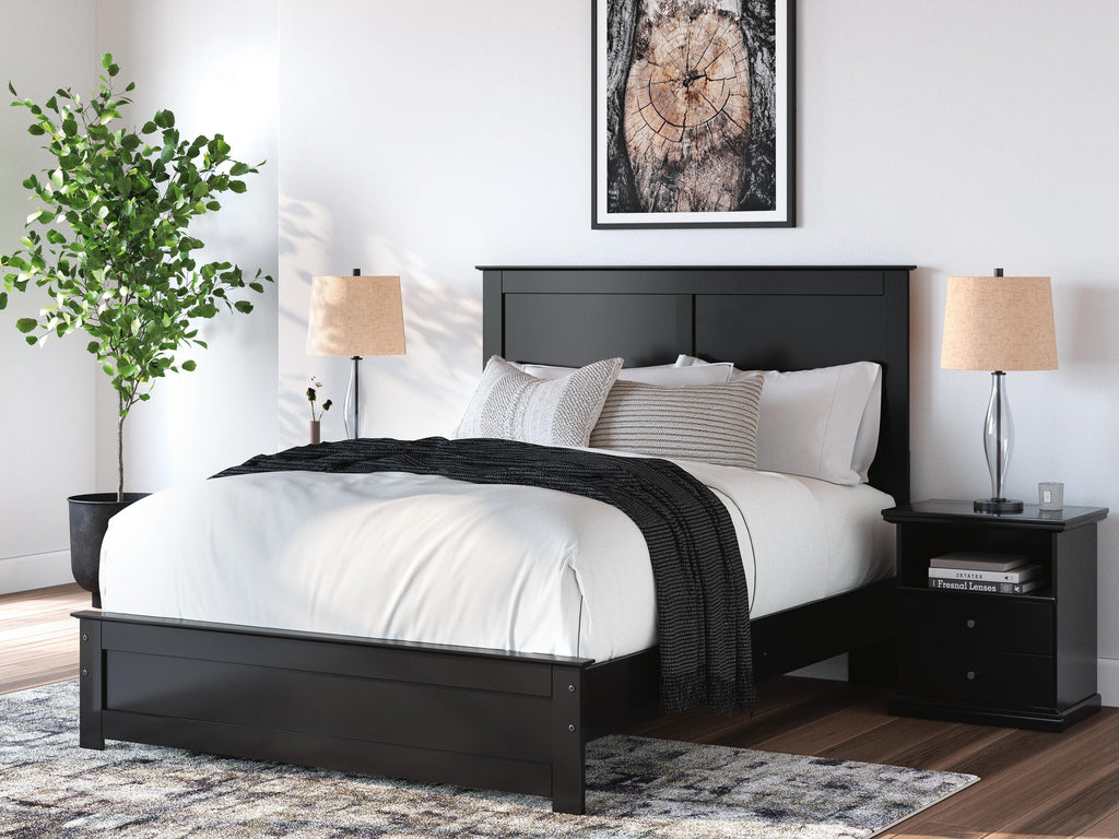 Maribel Queen Panel Bed in Black, alternate view 2