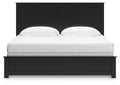 Maribel King Panel Bed with Mirrored Dresser and Chest