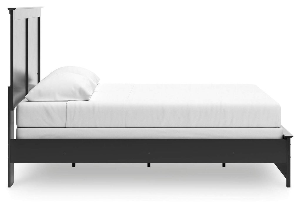 Maribel King Panel Bed and Dresser side view