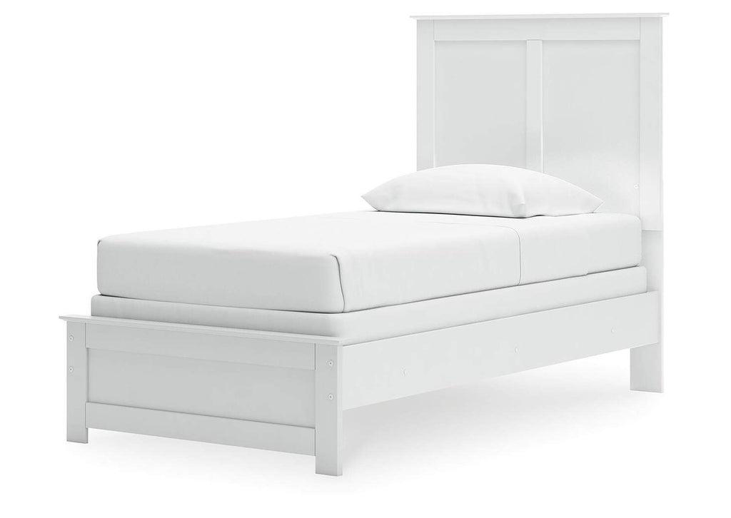 Bostwick Shoals Twin Panel Bed, Dresser and Nightstand angled view