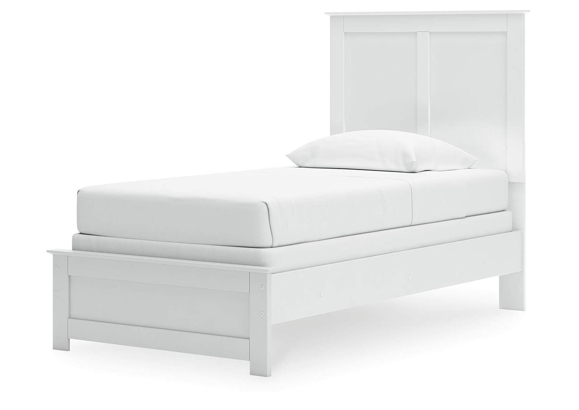 Bostwick Shoals Twin Panel Bed, Dresser, Mirror, Chest and 2 Nightstands angled view