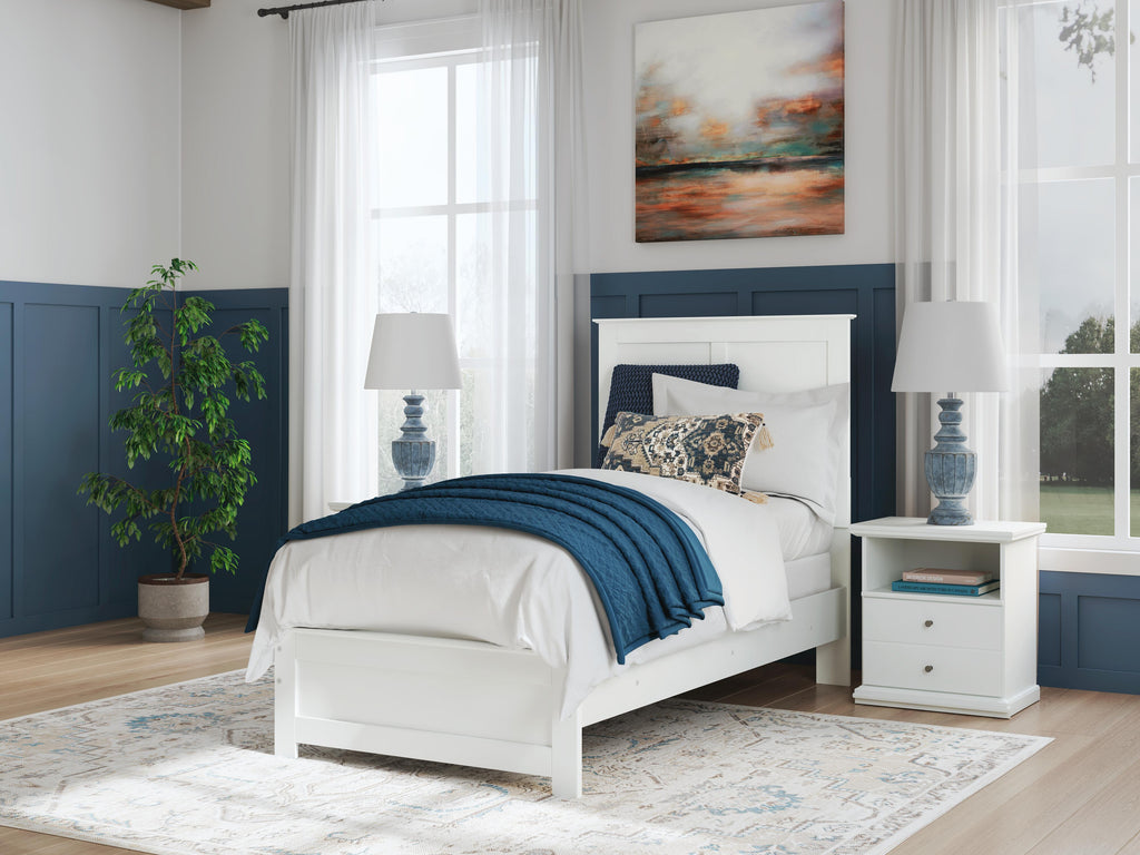 Bostwick Shoals Twin Panel Bed in White, alternate view 2