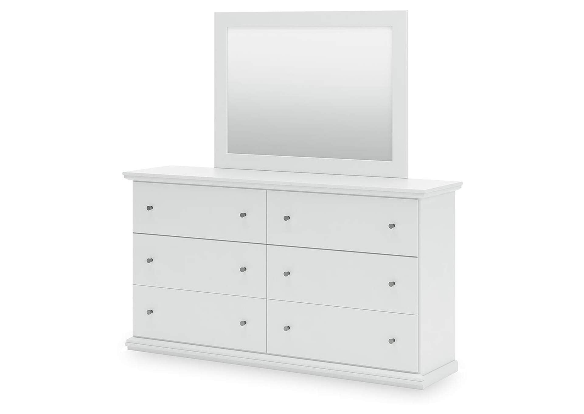 Bostwick Shoals Full Panel Bed with Mirrored Dresser and Nightstand angled view