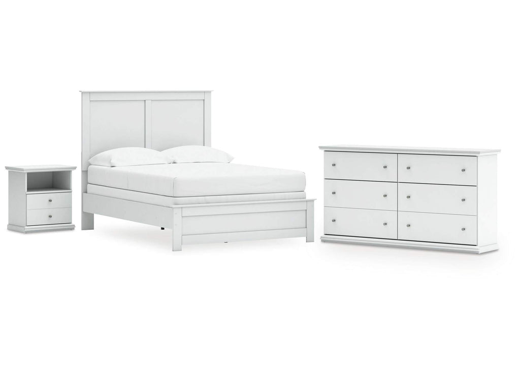 Bostwick Shoals Full Panel Bed, Dresser and Nightstand