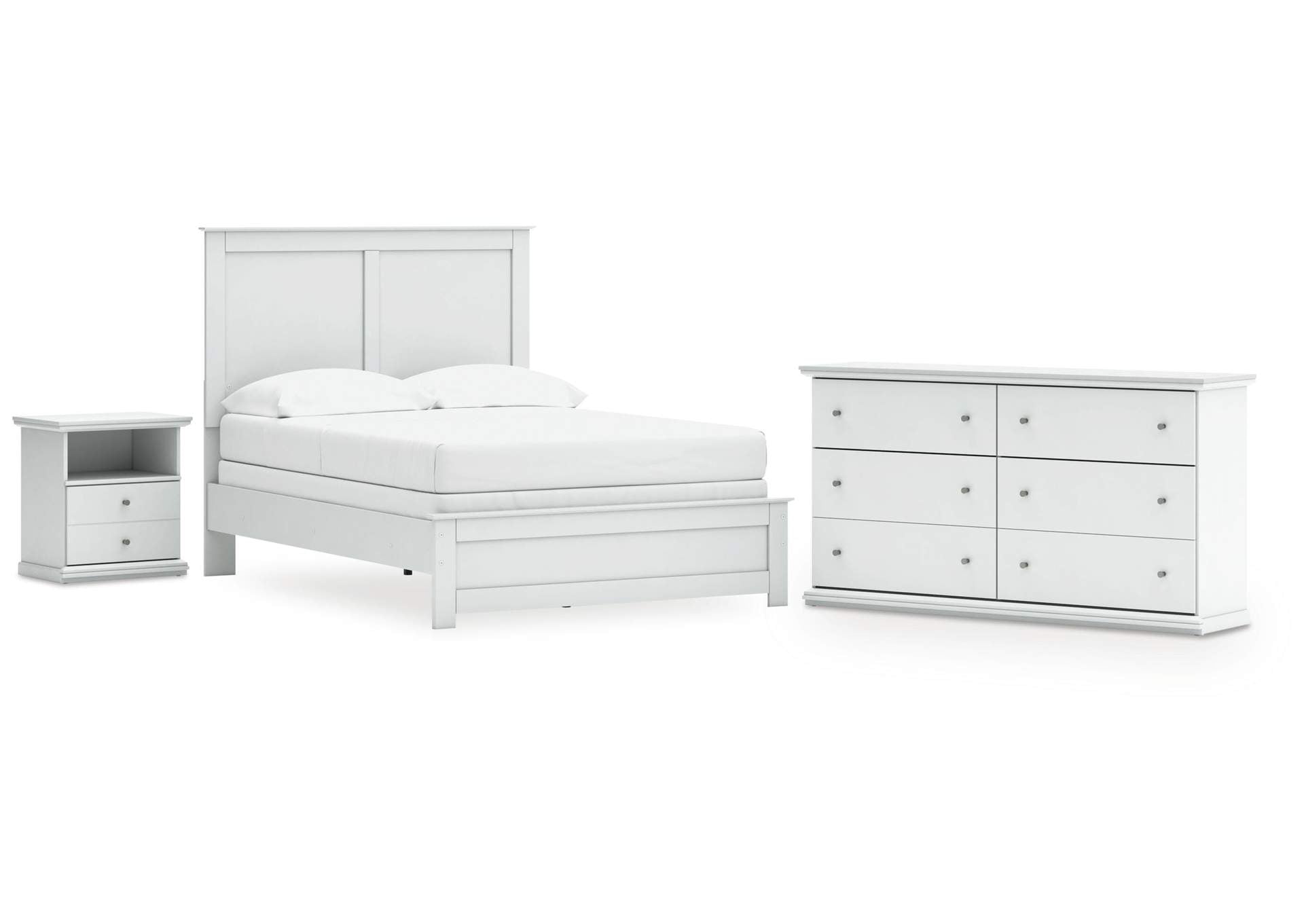 Bostwick Shoals Full Panel Bed, Dresser and Nightstand