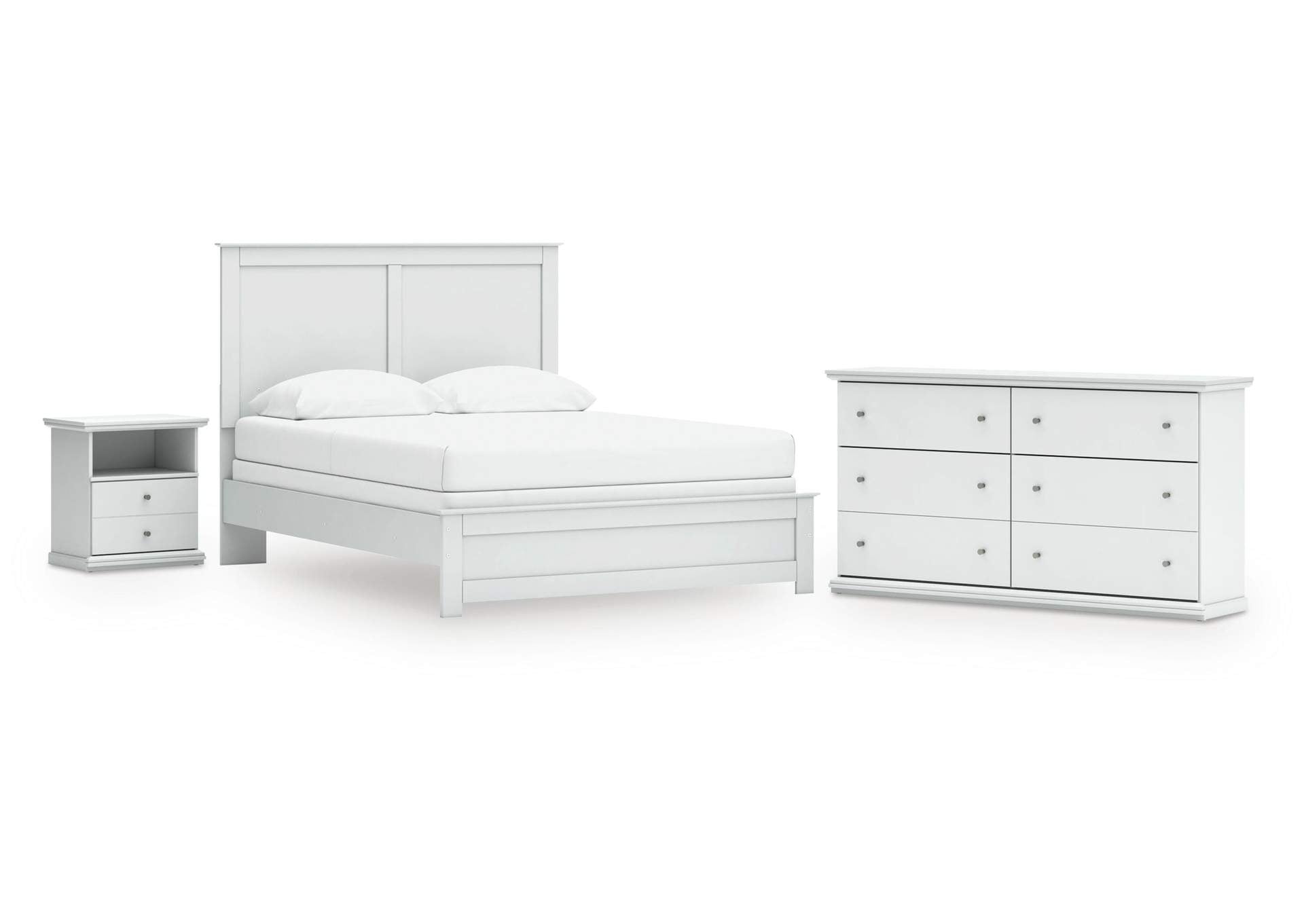 Bostwick Shoals Queen Panel Bed, Dresser and Nightstand